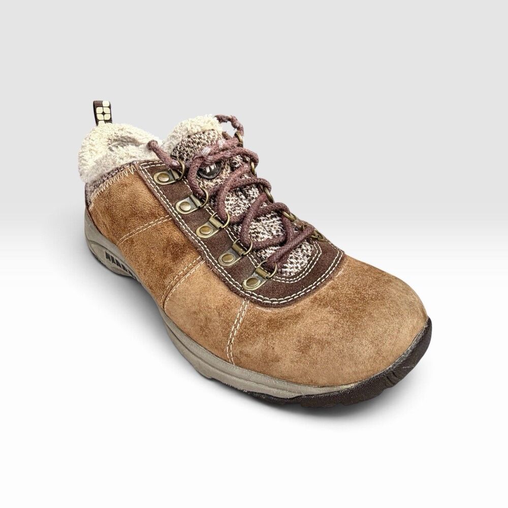 Merrell Kamori Chill Womens 8 Dark Earth Suede Fur Lined Hiking Shoes J099937C - Picture 10 of 12